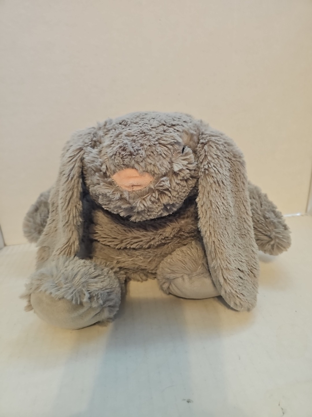 Plush Gray Bunny Stuffed Animal - Soft Lovey Plush
